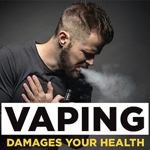 Vaping damages your health